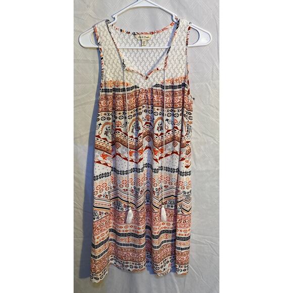 Cloth & People Boho Geometric Pattern Tank Summer Dress - Picture 1 of 10